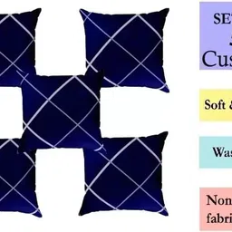 sanju brother Microfibre Cushion Pack of 5 Solid LUXORY-picture-11