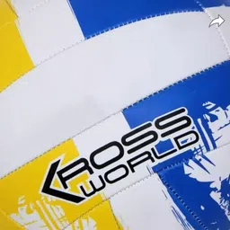 shorya SUPER KROSSWORLD WITH AIR PUMP Volleyball - Size: 4 image 3