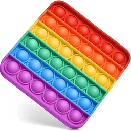 citrine Push Pop It Fidget Bubble Kids Toy Sensory Popping Stress Relief(Square Shape)-picture-21