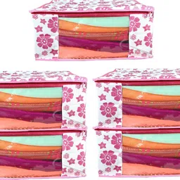 CHAMPARAN Non Woven Cloth Organizers/Saree Covers/Saree Bag/Cloth Covers Cotton Laundry Bag-picture-29