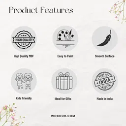 woxour enterprise NAME_PLATE_10 Wooden Cut-outs image 4