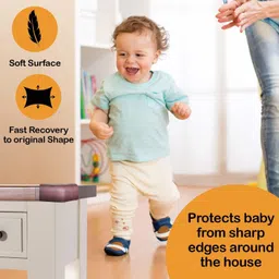 shopoware Corner Protector Baby Proofing Table Corner Guard With Pre Taped - Brown-10 Pack image 5