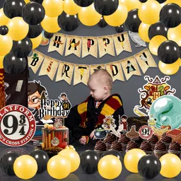 zyozi Harry Potter Birthday Decorations, Harry Potter Birthday Party Supplies for Kids image 4