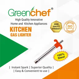 greenchef Ebony Pro 4BR ( Hose Pipe + Lighter ) Glass Manual Gas Stove image 4