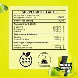bigmuscles nutrition BCAA Energy | Advanced Intra Workout with Micronized Vegan BCAA & Taurine BCAA image 3