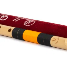 radhe flutes A Natural Base Octave RIGHT Hand With VELVET COVER PVC Flute image 4