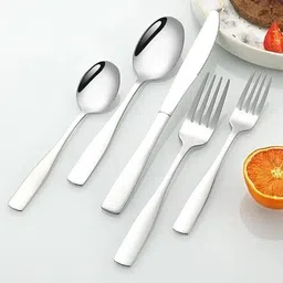 heimora Silver spoons and fork set,serving spoon Stainless Steel Cutlery Set Stainless Steel Cutlery Set image 3