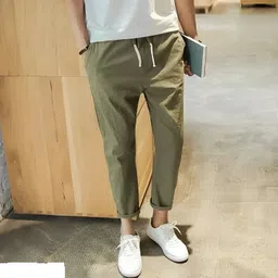 risemax Women Solid Olive Track Pants image 2