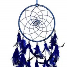 ryme Blue Dream Catcher 6 Inches Wall Hanging For Home / Office Wool Dream Catcher-picture-12