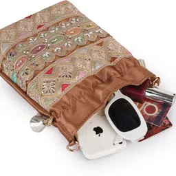 planx Women Brown Potli image 4