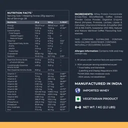 nutrabay Gold 100% Whey Protein Concentrate with Digestive Enzymes & Vitamin Minerals Whey Protein image 4
