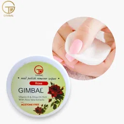 gimbal Nail Polish Remover Wipes, Acetone Free, 30 Wipes, Lavender & Rose (Combo of 2) image 4