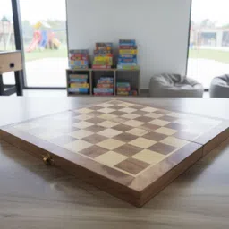 cleevora Foldable Chess Board 12 inch Set with Coins Pieces for 2 player Kids and Adults 30 cm Chess Board image 3