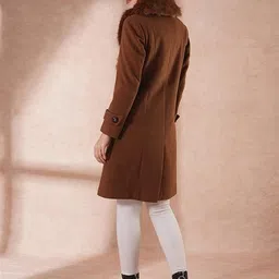 globus Nylon Self Design Coat For Women image 2