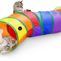 Cat Tunnel Pet Tube Collapsible Play Toy Indoor Outdoor Kitty Puppy Polyester Training Aid For Cat-image-5
