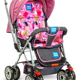 meemee Little Explorer Baby Stroller for 0-3 Years, Baby & Kids, 5 Point Safety Harness Pram-picture-44