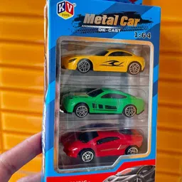 waktoro 3-Piece Die-Cast Small Metal Cars Toy Set image 4