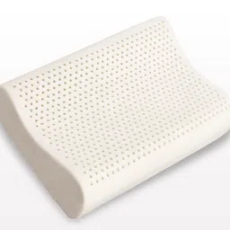 Rest Healthy Latex Contour Pillow - Organic Pure Natural 60x40x10-12cm, 65 Density, Breathable, Orthopaedic, Durable, Hypoallergenic, Neck Support, Cooling, Latex Contour Pillow by Livon Comforts image 1