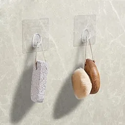 hi-hope Self Adhesive Strong Sticky Wall Hooks for Hanging Kitchen, Bathroom Accessories Hook 10 image 4