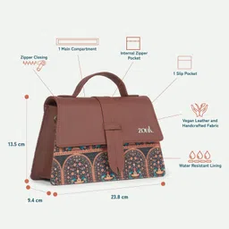 zouk Women Multicolor Satchel image 4