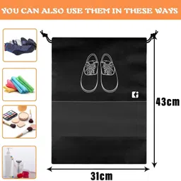 SHREE SANWARIYA CREATIONS shoes cover 07 Cotton Laundry Bag-image-4