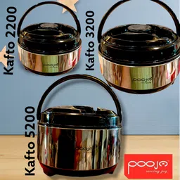 pooja kafto 2200 2.5 ltr heavy build quality Serve Casserole image 5