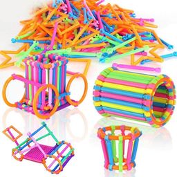 arizon ShapePlay Smart Sticks - 100+ Piece Interactive Building Blocks Game Set-picture-38