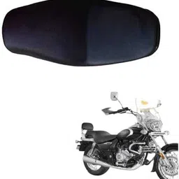 venues Bajaj Avenger 150/160/180/220 Cushion Seat Cover for All Models (Black) Single Bike Seat Cover For Bajaj Avenger 160 image 3