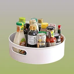 Plastic all-round Twisting Caddy Container – Living Space & Pantry Storage Basket-image-1