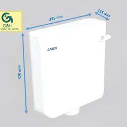 kurvo CR-106 Side Handle Flush Tank image 3