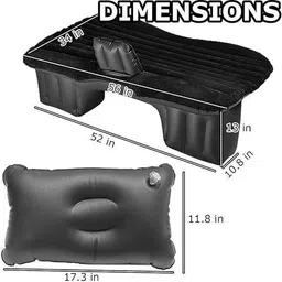 radhetax 5 In 1 Air Sofa Multipurpose Matress Airbed Overnighter With Pump For Outdoor car Bed Inflatable Mattress Car Inflatable Bed image 3