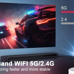 Profitech Communication HY300 PRO Smart Projector 1600 lm LCD Corded Mobiles Portable Projector image 3