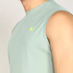 hrx by hrithik roshan Men Graphic Print Round Neck Polyester Light Green T-Shirt image 5