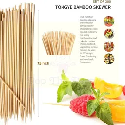 poptheparty Skewers Grill Sticks 7.5 inch Disposable Bamboo Roast Fork Disposable Bamboo Disposable Bamboo Roast Fork image 2