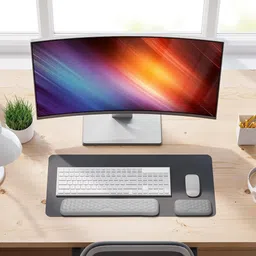 Zomei Ergonomic Keyboard and Mouse Wrist Rest Set with Memory Foam for Office Use PVC Wrist Rest Wrist Rest image 4