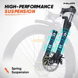 motovolt Hum 24 Nova Blue 24 inches Single Speed Lithium Iron Phosphate Electric Cycle image 5