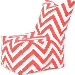 style homez Large CANVAS CLASSIC CHAIR, Cotton Stripes Printed Bean Bag Chair With Bean Filling-picture-33