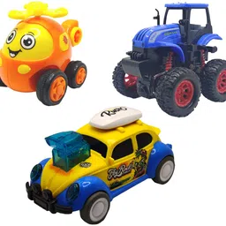 vaniha Unbreakable Four-Wheel Drive Friction Powered Diecast Toy Set-E69-picture-25