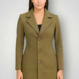 pepzo Women Solid Double Breasted Casual Blazer-picture-43