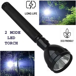 spacetop Metal Rechargeable Torch and 2200 mAh Lithium Battery 10 hrs Torch Emergency Light image 3