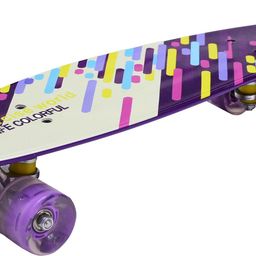 iris Complete Cruiser Skateboard with Colorful Light Up Wheels 6 inch x 22.8 inch Skateboard-picture-18