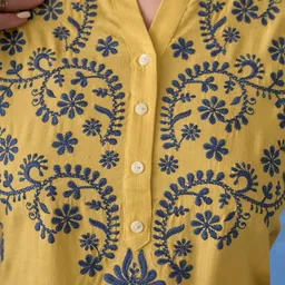 anouk Women Embroidered Viscose Rayon Straight Kurta image 4