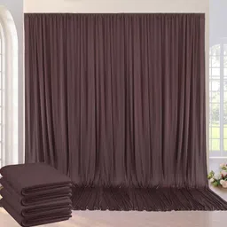 Vistook 20x12FT Wrinkle Free Decoration Backdrop Brown Curtain 5x12 (4 Panels) Reflector-picture-16