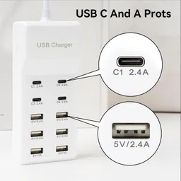 TECHGEAR 1 X (USB-C 4-Ports, Hub 10-Ports USB Charger Dock) USB Adapter-picture-39