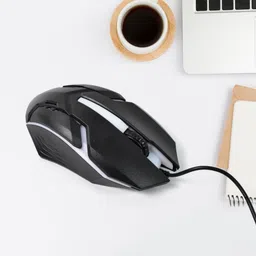 Natation USB Wired Mouse with Ergonomic Design | High-Precision Gaming Mouse Wireless Ambidextrous Optical Gaming Mouse image 2