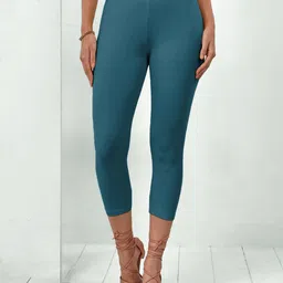 Women Blue Capri-image-63
