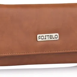 fostelo Casual Tan Clutch - Regular Size image 4