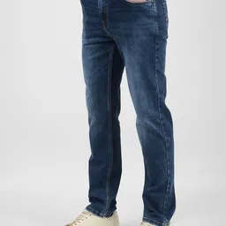 numero uno Sustainable Men Slim Mid Rise Blue Jeans image 3