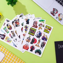 junkyard 5 cm Vinyl Anime Stickers for laptop naruto one piece jujutsu goku chainsaw man Self Adhesive Sticker image 3