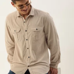 mast & harbour Men Regular Fit Solid Casual Shirt-picture-47